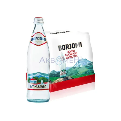 Borjomi сильногазована скло 0,5 л (12 шт)