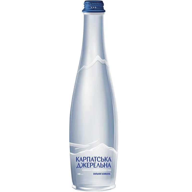 Карпатська Джерельна газована скло 0,5 л