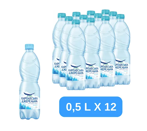 Карпатська Джерельна негазована 0,5 л (12 шт)