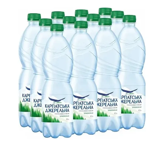 Карпатська Джерельна слабогазована 0,5 л (12 шт)