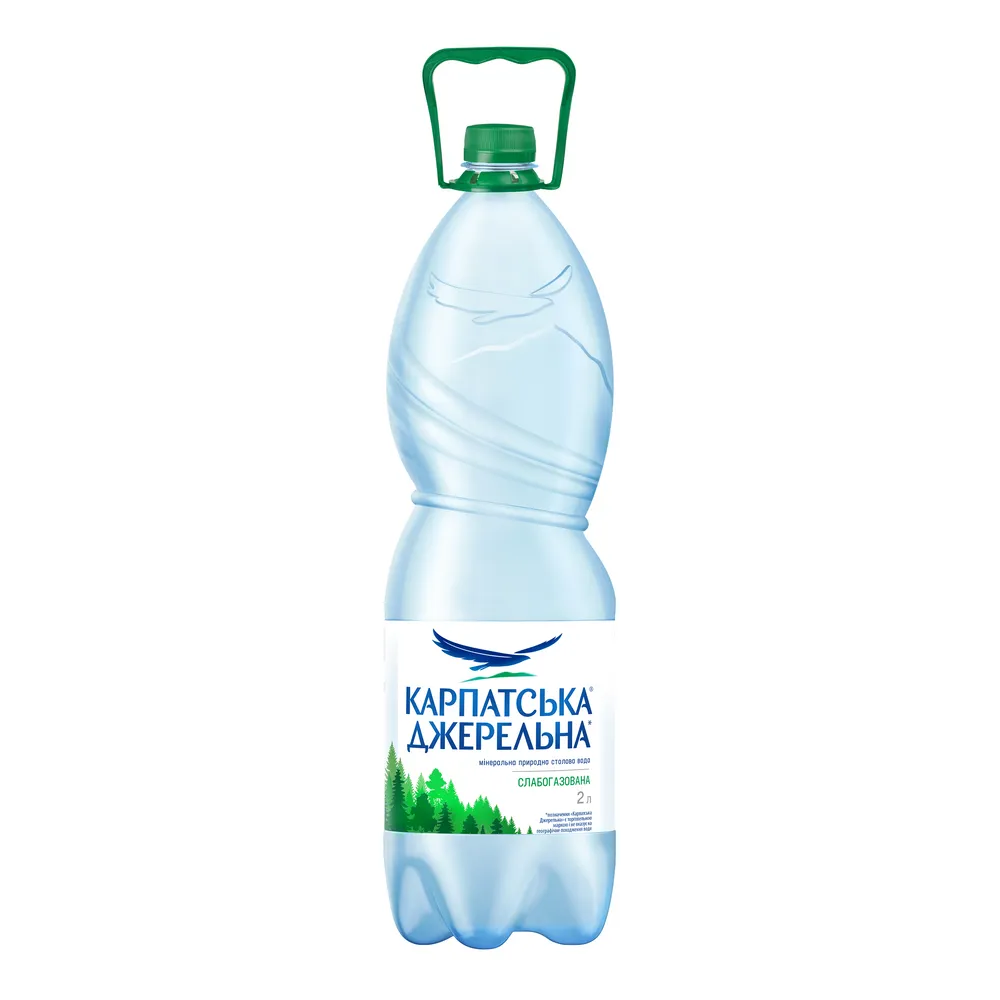 Карпатська Джерельна слабогазована 2 л (6 шт)