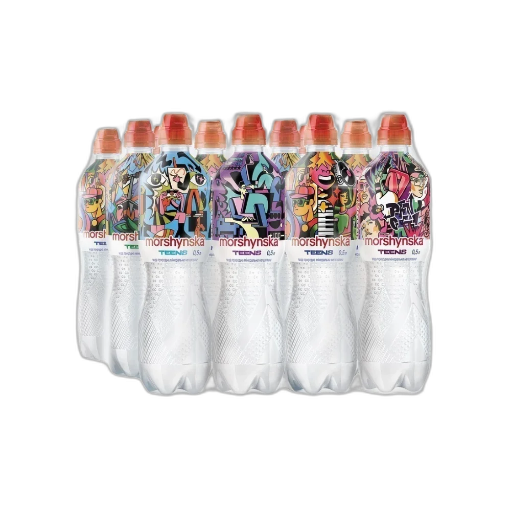 Мінеральна вода Моршинська Спорт Teens, негазована, 0.5 л (упаковка 12 шт.)