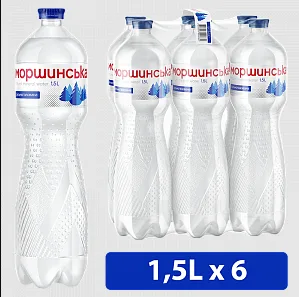 Моршинська сильногазована 1,5 л (6 шт)