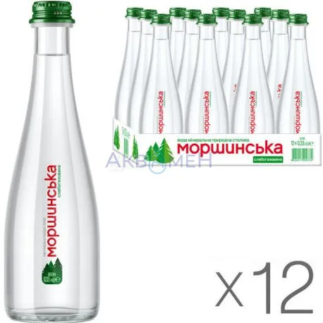 Моршинська слабогазована скло 0,33 л (12 шт)