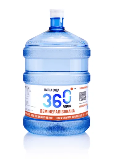 Вода Aqua360 демінералізована 18,9 л