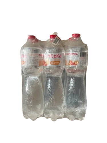 Вода мінеральна Моршинська Апельсин-Грейпфрут слабогазована, 6x1,5л