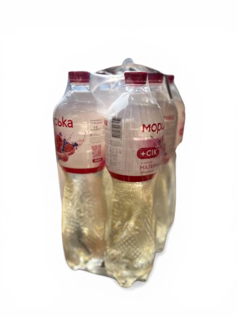 Вода питна Моршинська негазована зі смаком Малина-Лаванда 1,5 л (6 шт уп)